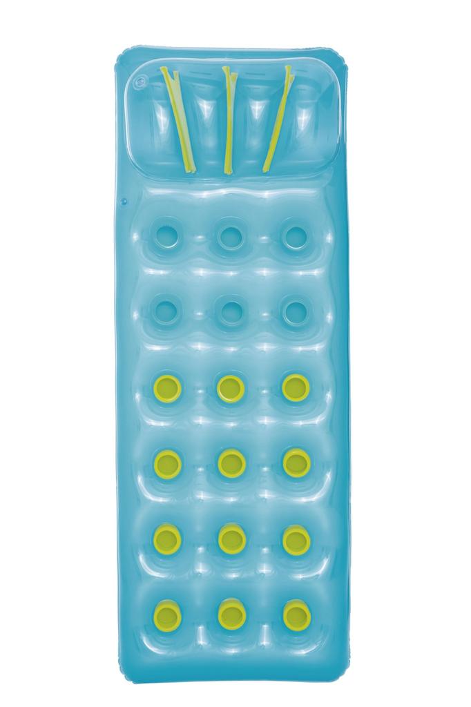 Bestway 175 X 63cm Summer Color Deluxe Floating Mat Light Blue 43015
