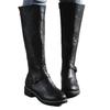 Vintage Belt Buckle Plus Size Low-heeled Knight Boots Women's 2025 Winter New High Boots