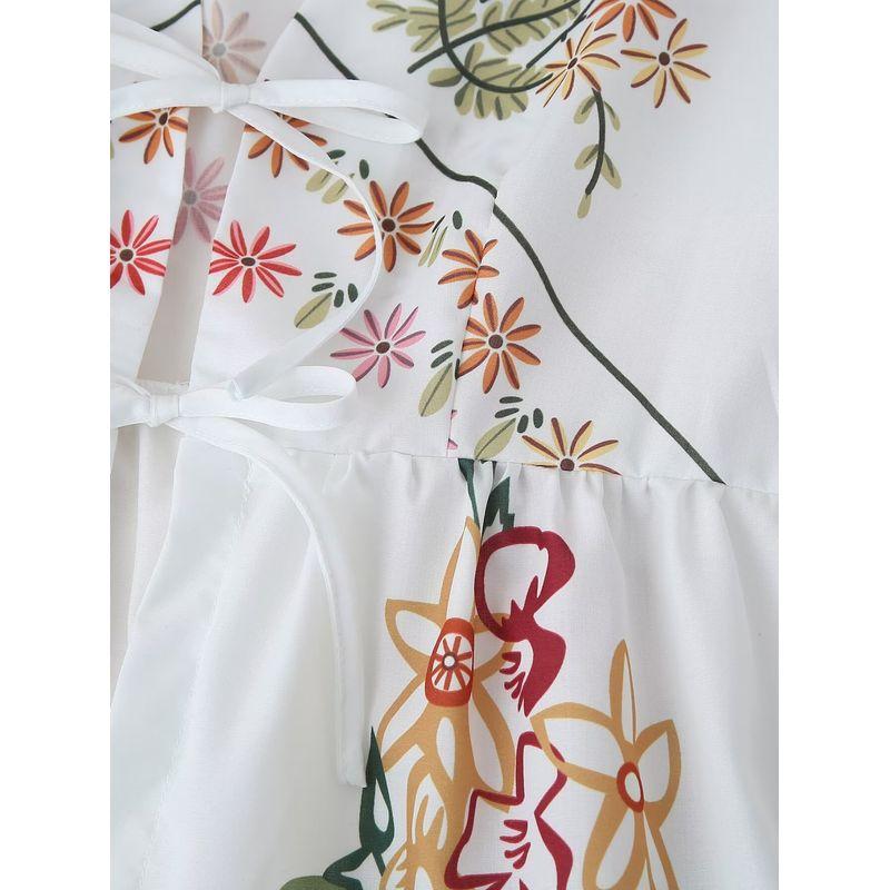 Kaslead New Arrival Women's Clothing Fashion Style Fashion Casual Minimalist All-Matching Printed Short Sleeve Shirt Top