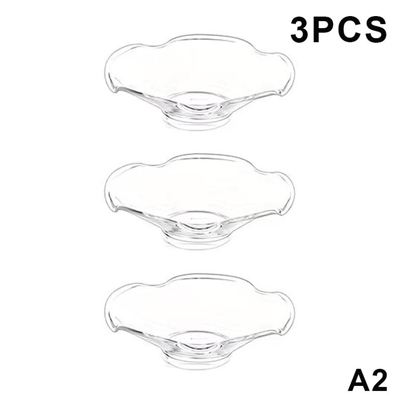 Hot 3 Pack Glass Candle Holders Set With Wax Catcher, Drip Guards& Anti-Tip Base- For Table Centerpieces, Weddings, Home Decor
