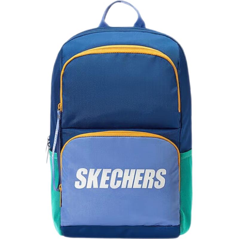 

Skechers Unisex Color-Block Lightweight Large Capacity School Backpack L124K062 One Size