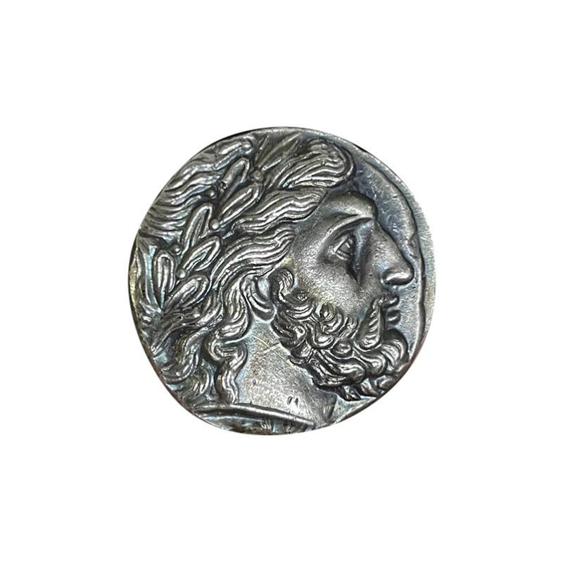 Vintage Greek coins, Zeus Sagittarius ancient coins, Macedonian Homer Philip II coins, collectible, Christmas gift, Stocking stuffers
