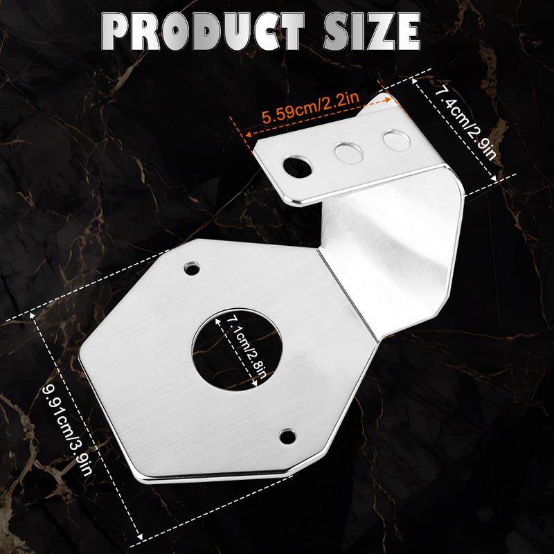 2PCS Watermelon Light Mount Brackets Stainless Steel Truck Trailer RV Campers Bus Mirror Turn Signal Angled Bracket Holder