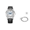 Light Powered Quartz Movement Men's Watches White Dial AO9000-06B