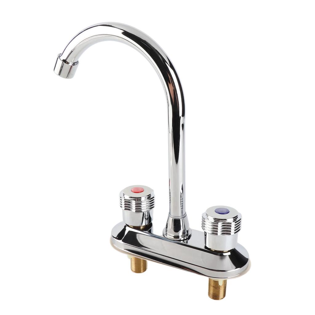 2 Handle Bathroom Faucet Water Saving Hot Water Centerset Bathroom Faucet for Kitchens Bath Basin