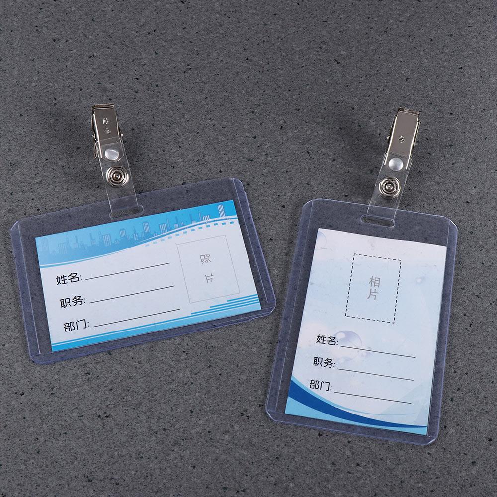 ID Credit Card Bank Card Work Card Protection Cover Badge Holders Work Card Holder Office Supplies