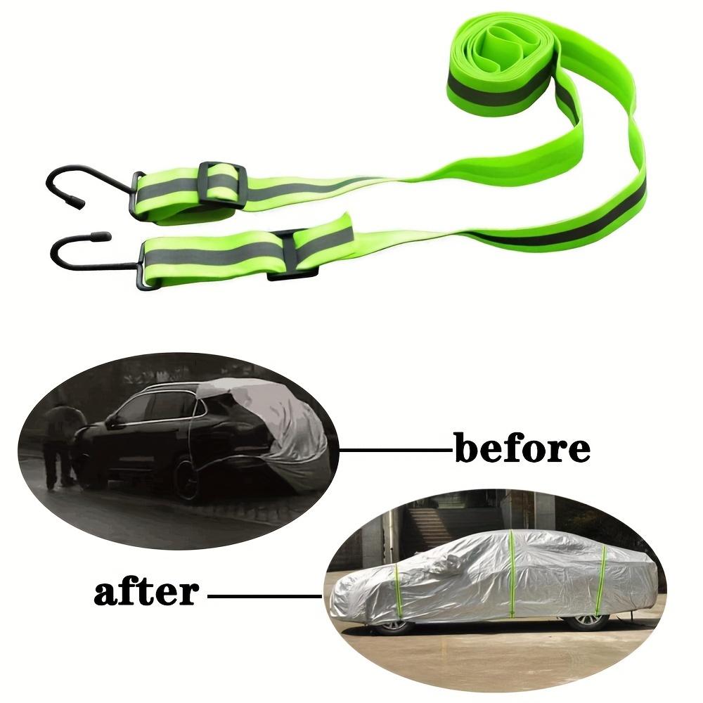 Car Cover Reinforcement Rope Elastic Adjustable Reflective Stripe Rope Used To Easily Fix the Protective Cover To Avoid Damage