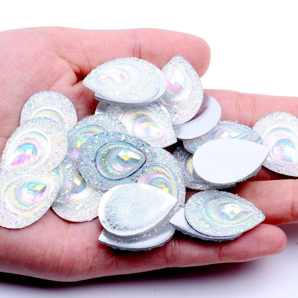 DIY Flatback Phone Shell Decoration Rhinestone Ornament Resin Stone AB Crystal Jewelry Accessorie