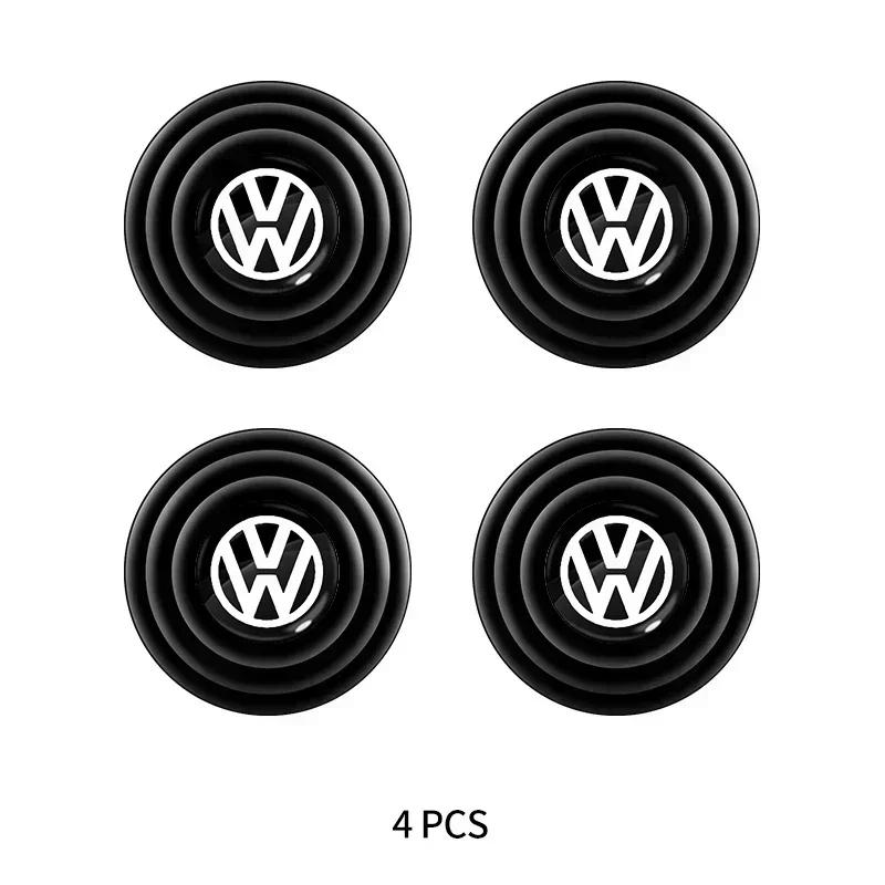 For VW 1/2/4Pcs Car Door Absorber Shockproof Anti Noise Pad Buffer Gasket For VW GTI Polo Golf Passat Tiguan Arteon Touareg Taigo Caddy