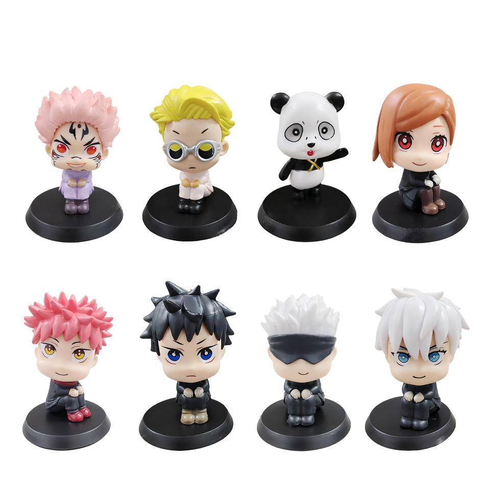 

Аниме Магическая битва Фигурка Итадори Юдзи Годзё Сатору Фусигуро Мэгуми Кугисаки Милая Игрушка Украшение для Автомобиля ПВХ Модель Рождественский Подарок