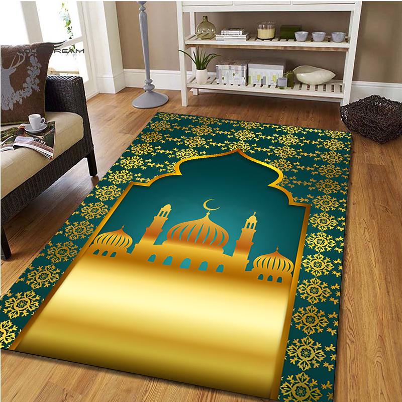 Muslim Prayer Non-slip Carpet Room Mat Square Kitchen Bathroom Floor Muslim Carpet Mat Bedroom living room IslamC Prayer Carpet