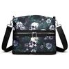 Modische Blumen-Schädel-Muster Umhängetaschen Für Frauen Große Kapazität Lässige Graffiti-Schultertasche Für Halloween-Geschenk