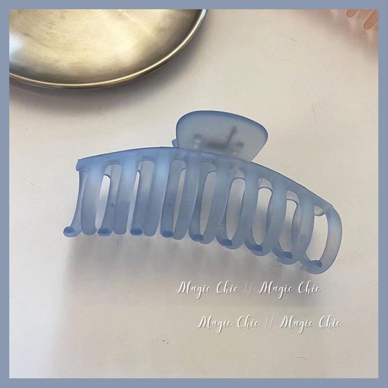 Korean Blue & White Sweet Temperament Shark Hair Clip