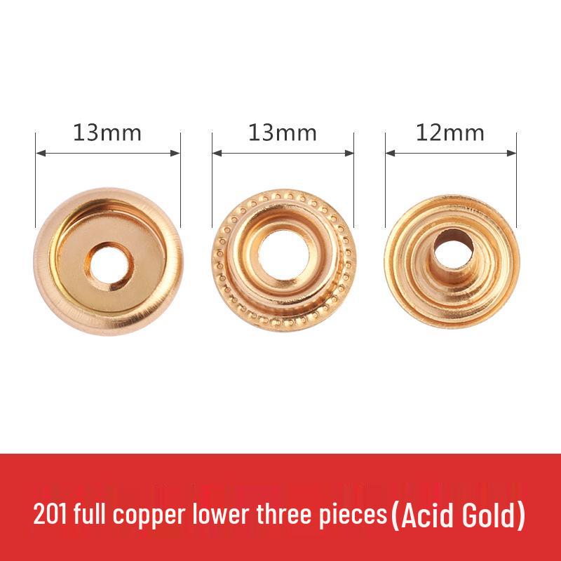 Metal Snap Buttons for Clothing: No-Sew Hidden Snap Accessories for Jackets, Studs, and Mother-Child Buttons.