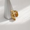HYACINTH Korean Metal Scratch Index Finger Ring - Cold Style Fashion Temperament