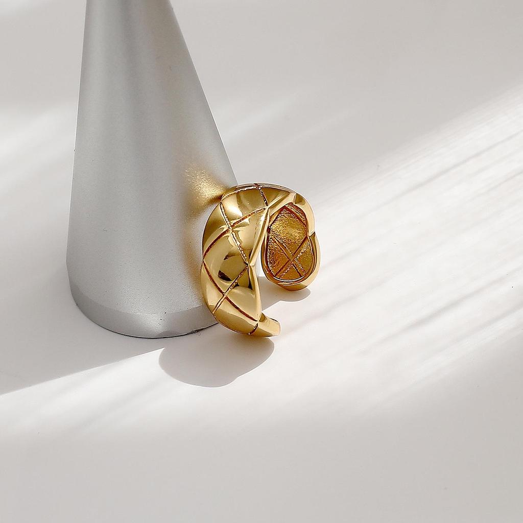 HYACINTH Korean Metal Scratch Index Finger Ring - Cold Style Fashion Temperament