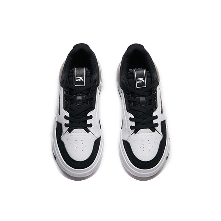 Anta Life Collection Low top Skateboard Shoes Women's Black White 922138061-2
