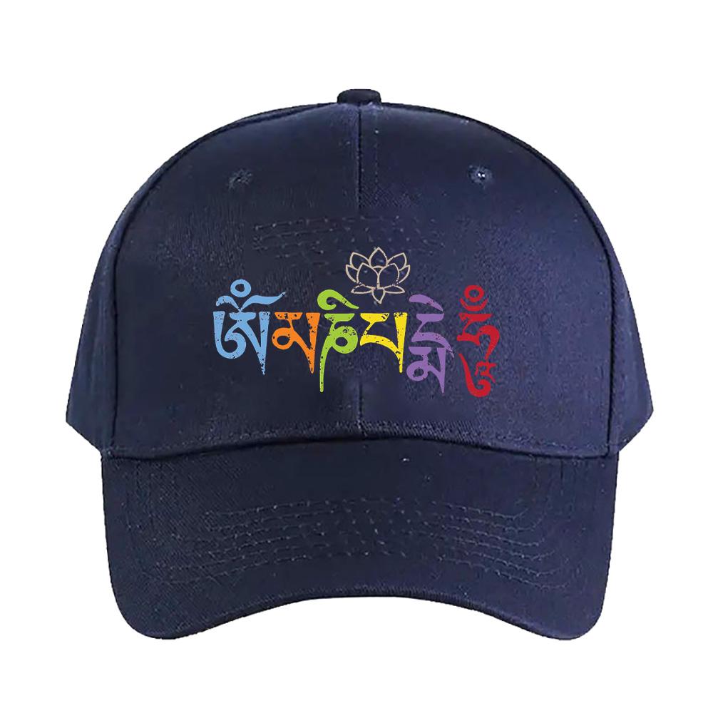 Ohm Mani Padme Hum Colored Cap Summer Woman Man Adult Hat Fashion Casual Adjustable Printed Baseball Caps Trucker Cap