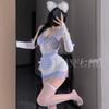 Erotic Underwear Pure Desire Maid Role-playing, Hip-Hugging Maid Uniform Seductive No-Take Pajama Set 1220