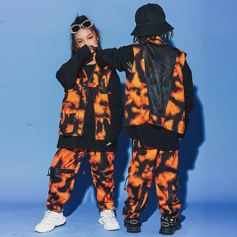 Wang Jiaer-inspirert street dance-antrekk til barn: Trendy hiphop-klær for gutter, kamuflasjeantrekk for jenter