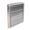5 Inch Dryer Vent Cover 304 Stainless Steel Square Louvered Vent Cover with Screen for Bathroom Office Home