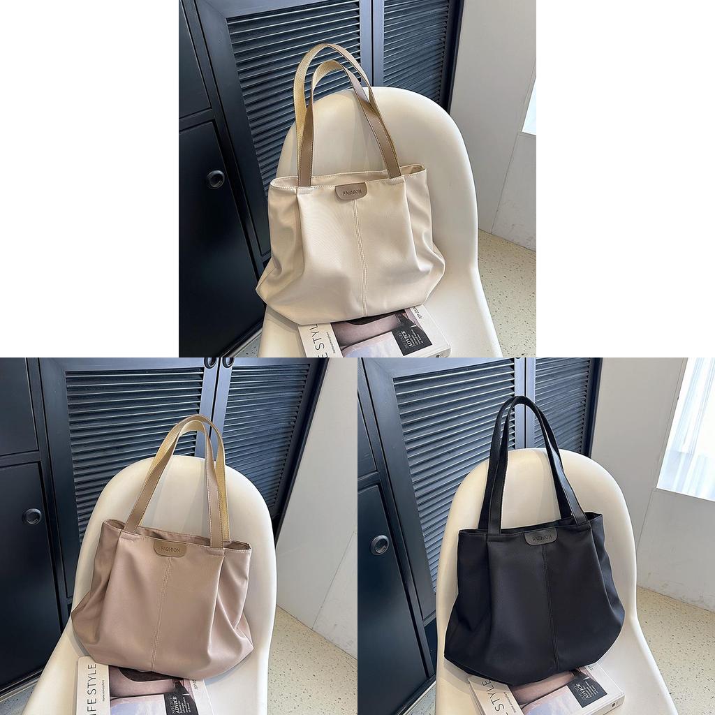 Korean Style Nylon Shoulder Bag For Shopping And Outings With Internal Pocket