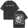 Cristo Gesù Perdonali Padre Bibbia Vintage Lavato T-shirt Uomo Donna Moda Gotica T-shirt Oversize Top Streetwear