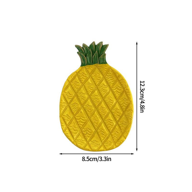 Resin Storage Tray Decorative Trays Pineapple Shape Jewelry Pallet Fruit Snack Dish Candles Storage Organizer Home Decor Bowl