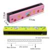 1PC Multicolored Mouth Organ Cute Cartoon Wooden Harmonica 16-Hole Musical Instruments Beginners Suitable Woodwind Harmonica ZYF
