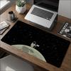Space Astronaut Planet Starry Sky Art Pattern NonSlip Rubber Large Mouse Pad For Laptop Computer Gaming And Daily Office Use