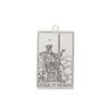 Dawapara Tarot Card Pendant Suit of Swords Minor Arcana Amulet Stainless Steel Charms for Jewelry Making DIY Accessories
