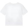 Calvin Klein Solid Color Logo Print Knot Short Sleeve T-Shirt Women Tops White J221109-YAF