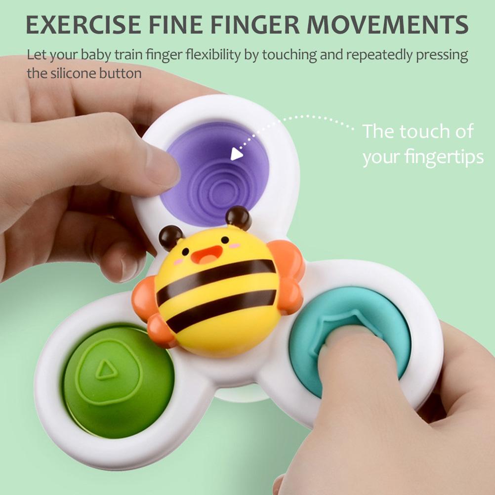 

Детская вращающаяся игрушка на присоске для купания Детские игрушки для ванной Настольная присоска Игровой процесс для раннего обучения Вращающаяся игрушка на присоске для детей