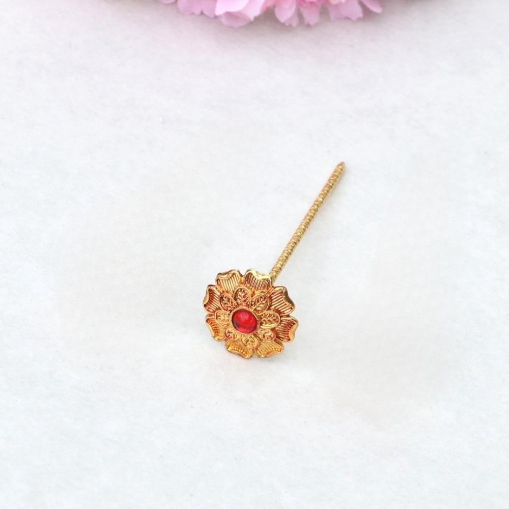 Hollow Out Thai Hair Stick Flower Gold Hair Fork Vintage Dai Style Hairpin  Hair Styling Accessory