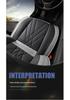 Premium Nappa Leather Car Seat Cushion, Stain-Resistant, Breathable, Full Coverage for All Seasons