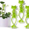5pcs Cute Stable Green Plant Supports Holder Fixing Clip Frog Plant Stand
