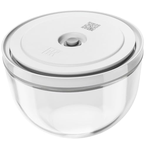 ZWILLING "Fresh & Save Vacuum Storage Bowl M 18cm Glass" Bowl Airtight Lid Heat Resistant Glass Vacuum Storage Container [Authorized Japanese