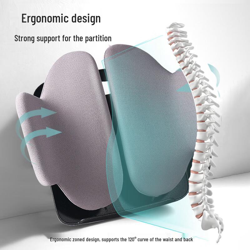Miling Ergonomic Lumbar Support Cushion for Office and Car