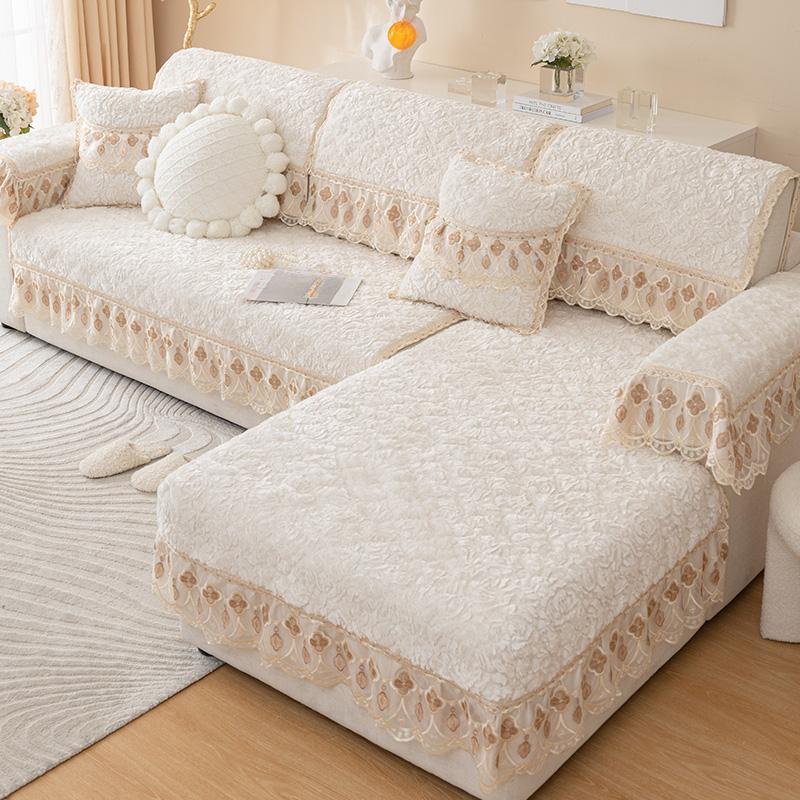 Sofa Cover Cloth High Sense Four Seasons Universal Non-Slip Sofa Cover Full Covered One Piece Simple All-Inclusive Sofa Cover
