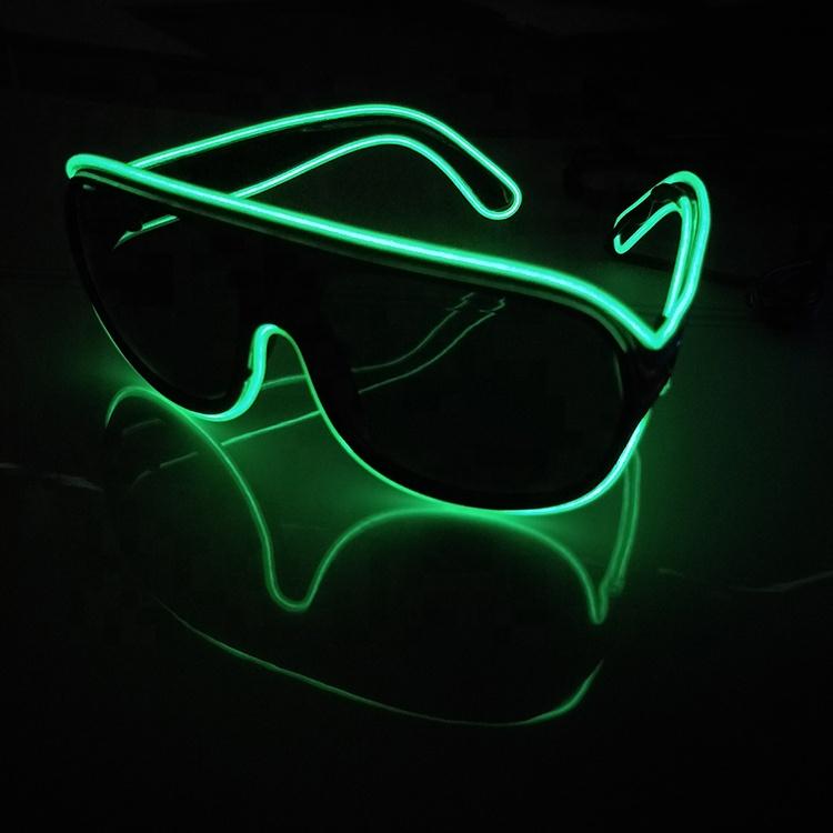 Flashing Glasses EL Wire LED Glasses Party Supplies Lighting Novelty Gift Festival Party Glow EL Sunglasses Holiday Lighting other&LST-EL-GL-CS-2 белый