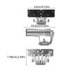 CPU Cooling Fan Low Noise Computer Processor Cooling Radiator Easy Installation for 1700 Various Motherboards