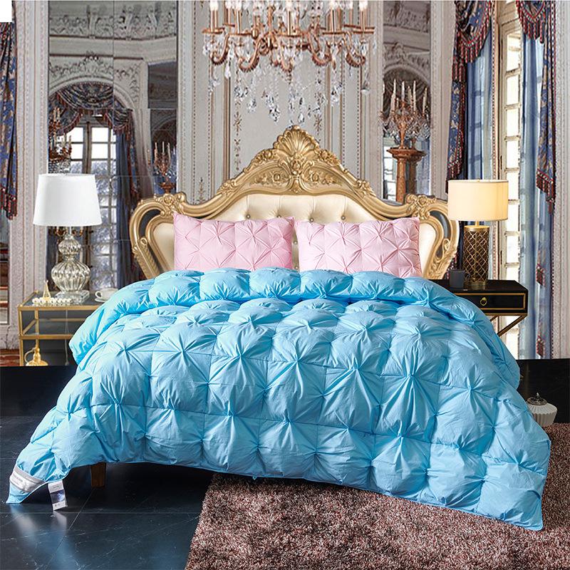 

Luxury All-Cotton Cable Knit Down Comforter - Thick, Warm Quilt for Spring, Autumn, and Winter 150x200cm/4 jin