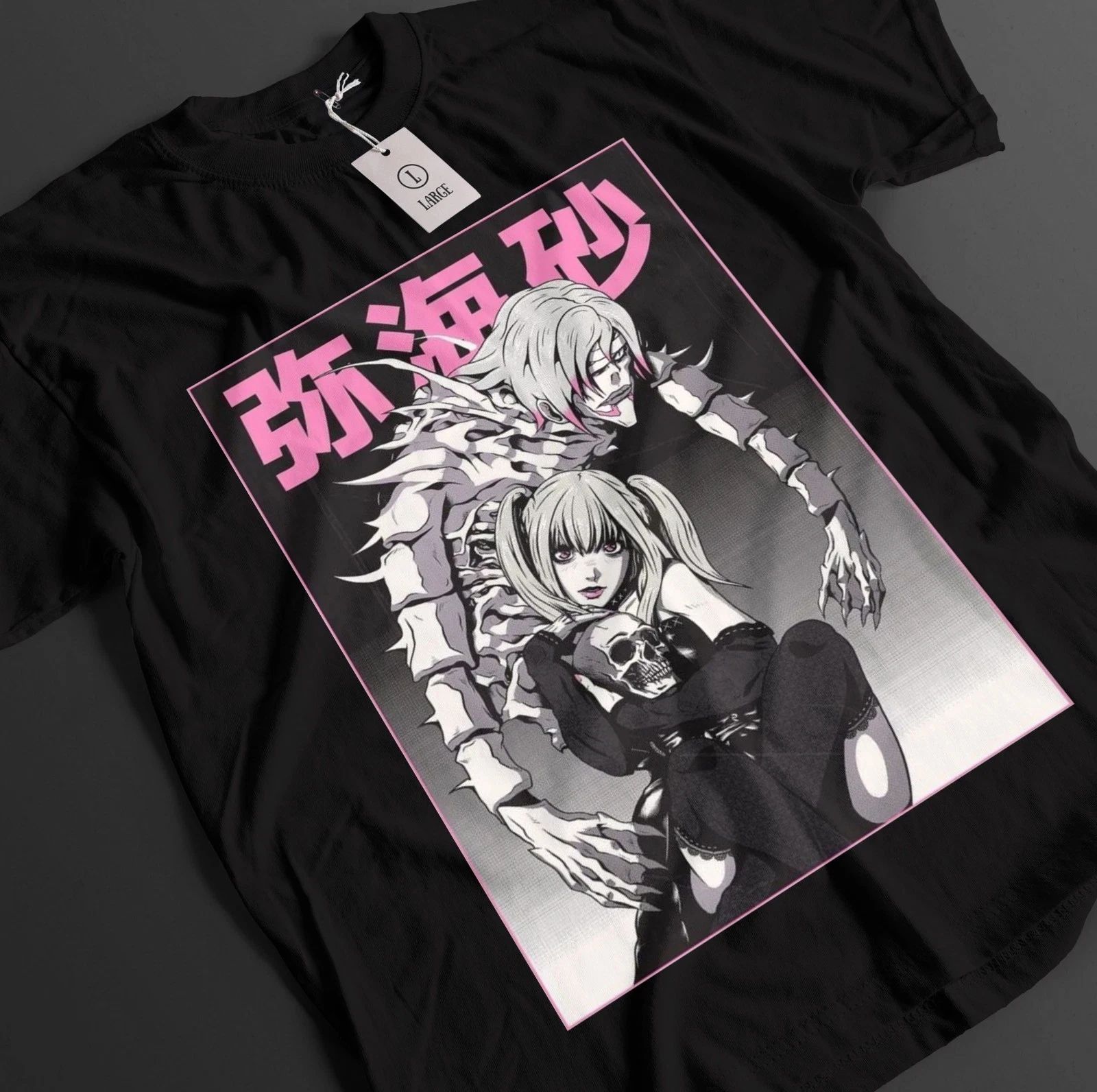 Classic Vintage Anime T-shirts Death Note Anime T-shirts Retro Pattern T-shirts Y2k Graphic Printed Cotton Short-sleeved Unisex 4XL