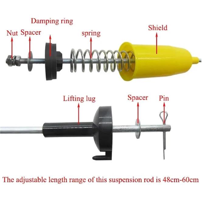 Универсальный подвесной стержень для стиральной машины Балансир стиральной машины Универсальный подвесной стержень Подвесной стержень с пружиной