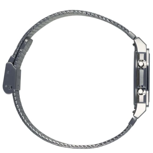 Casio Collection Vintage Quartz Watch Silver A1000MA-7EF, Silver. , A1000MA-7EF.