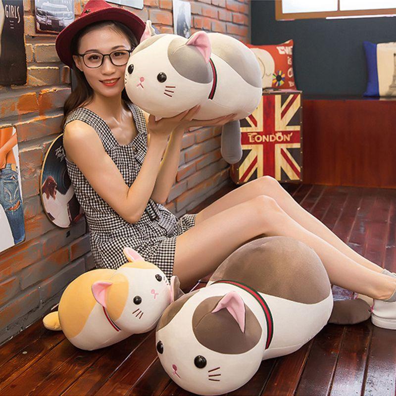 Soft Plush Toy 35/50cm Adorable Lovely Cat Giant Stuffed Animal Doll Pillow Gift