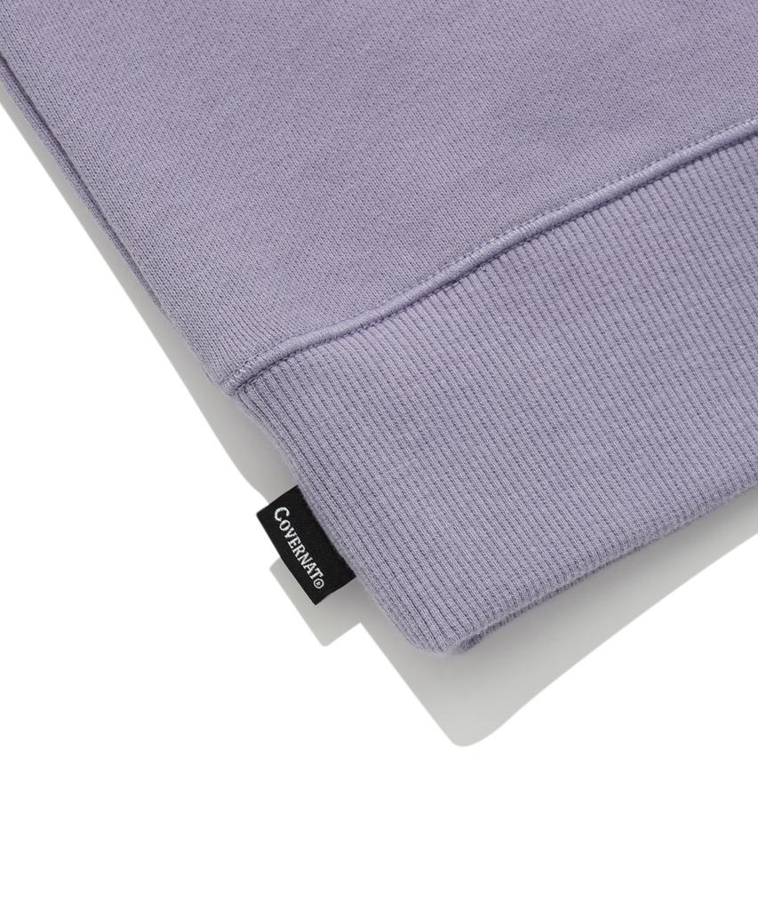 COVERNAT C Logo Half Zip Sweatshirt Lavender