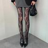 Individual Fishnet Stockings Women Floral Lace Tights Mesh Sexy Hollowed Out Thin and Breathable Retro Punk Y2k Pantyhose