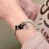 Cute Pearl Y2k Inlaid Black Cat Star Bracelet Stylish Summer Jewelry Women For