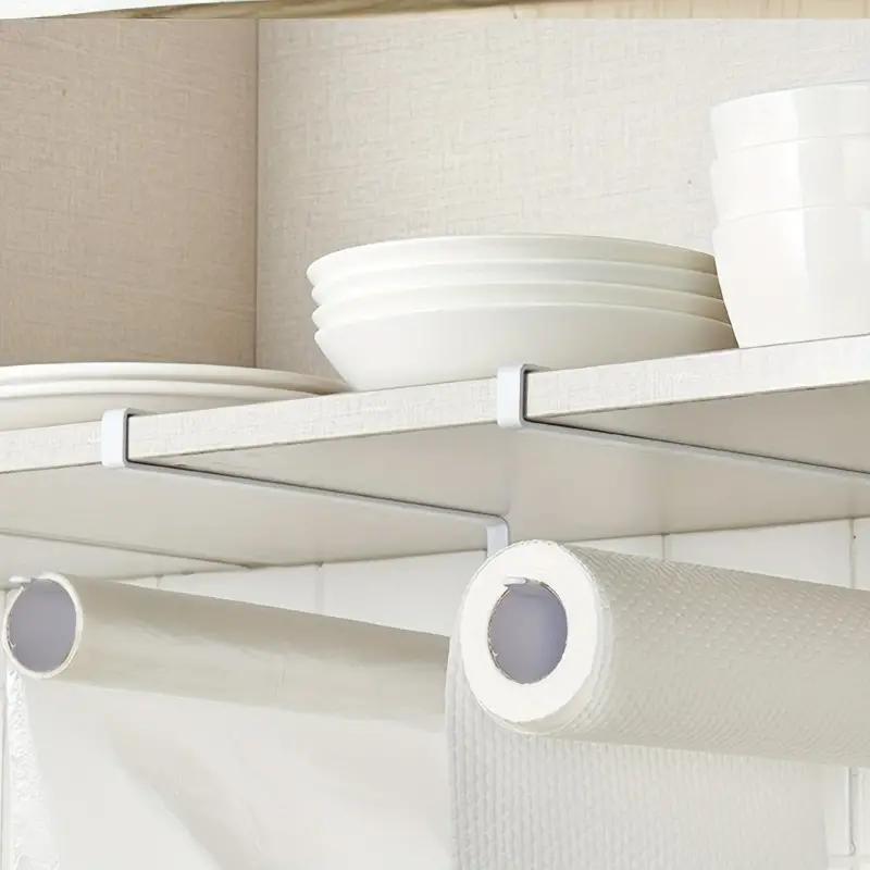 Paper Roll Holder Towel Rack Hanging Shelf Bathroom Storage Toilet Rack Home Kitchen Tissue Accessoriy Wall Stand Hanger Kitchen